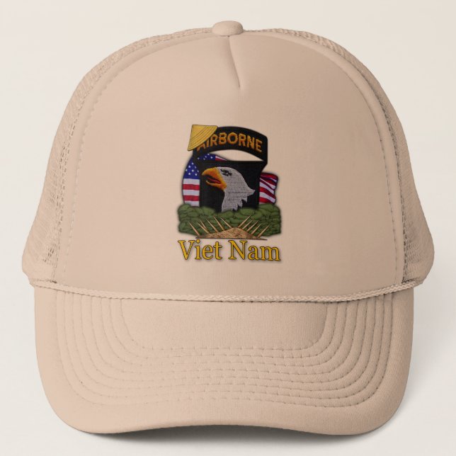 Gorra De Camionero 101o Veterinarios de Vietnam de los veteranos de (Anverso)