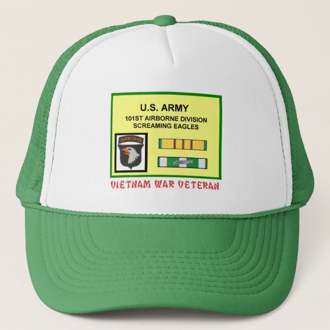 Gorra De Camionero 101ST VETERINARIO de la GUERRA de VIETNAM de la (Anverso)