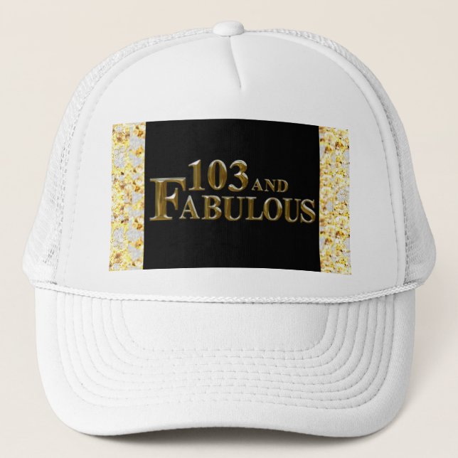 Gorra De Camionero 103 Cumpleaños  (Anverso)