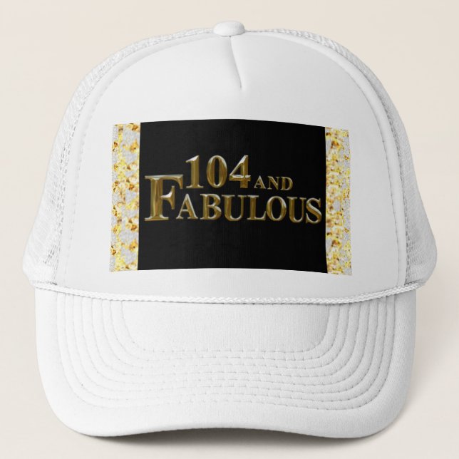 Gorra De Camionero 104 Cumpleaños  (Anverso)