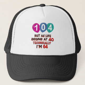 Gorra De Camionero 104os diseños del cumpleaños del año