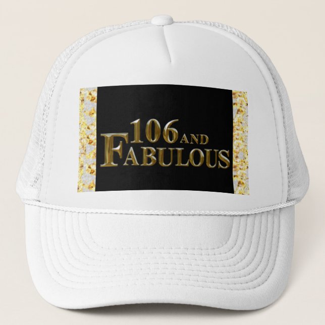 Gorra De Camionero 106 Cumpleaños (Anverso)