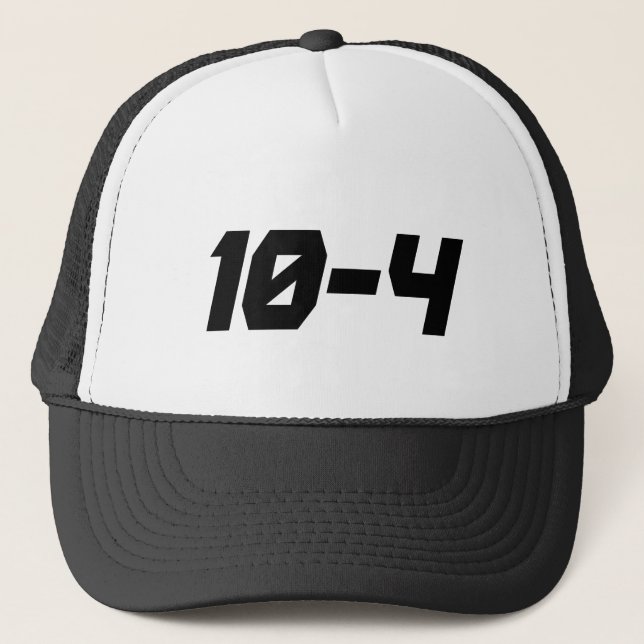 GORRA DE CAMIONERO 10-4 (Anverso)