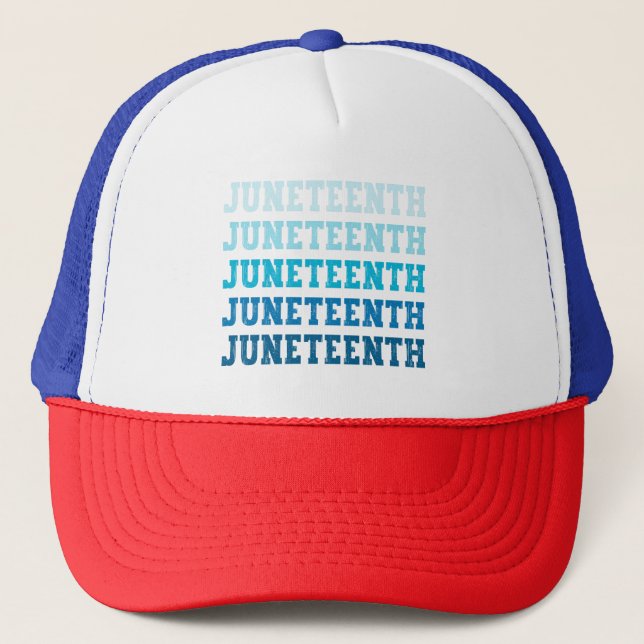 Gorra De Camionero 10 de junio Guay de la celebración africana de los (Anverso)