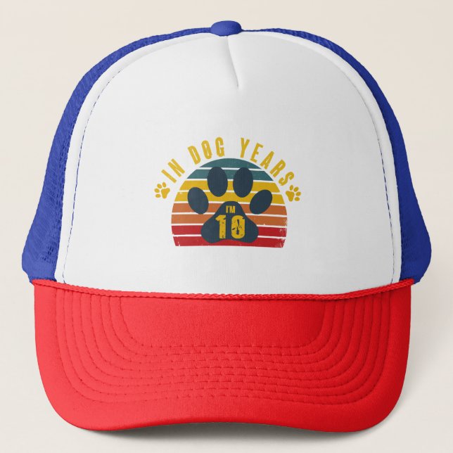 Gorra De Camionero 10 En Años De Perro (Anverso)
