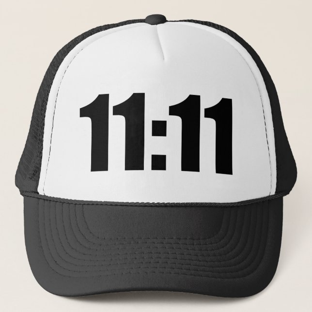 Gorra De Camionero 11:11 Hora de la Suerte (Anverso)