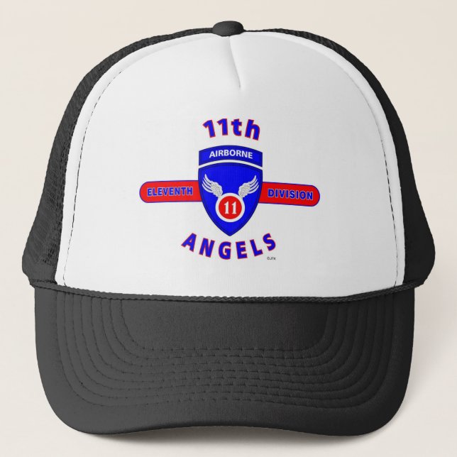 Gorra De Camionero 11mo DIVISIÓN AEROTRANSPORTADA "ÁNGELES " (Anverso)