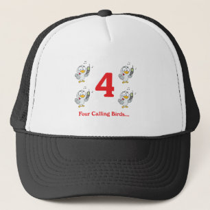Gorra De Camionero 12 días cuatro pájaros que llaman
