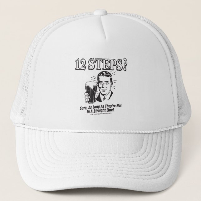Gorra De Camionero 12 Pasos: No En Una Línea Directa (Anverso)