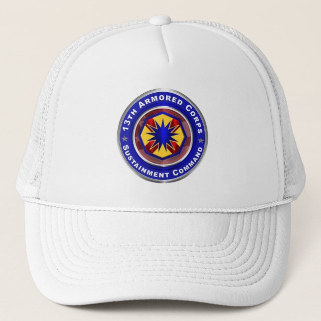 Gorra De Camionero 13.º Comando de Sostenibilidad del Cuerpo Armado (Anverso)