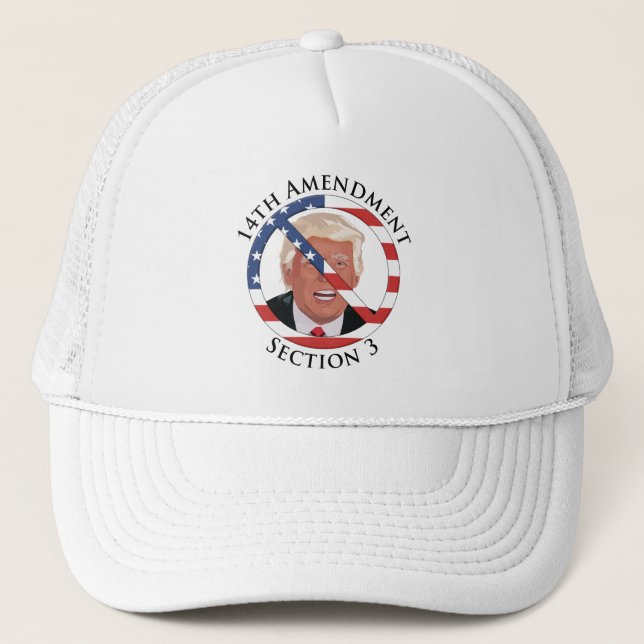 Gorra De Camionero 14.ª enmienda contra Trump (Anverso)