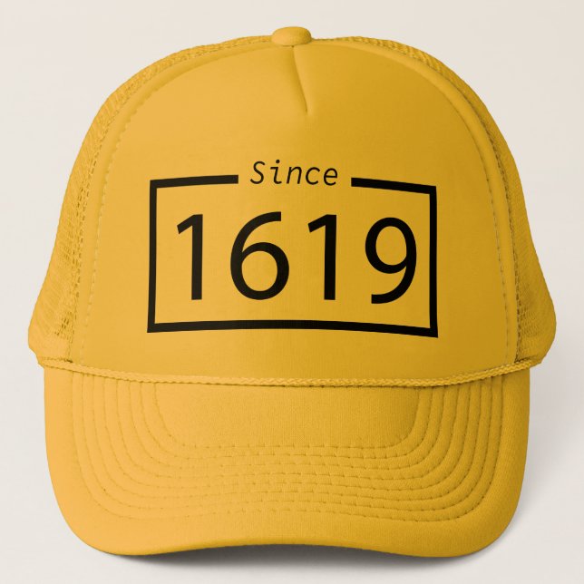 Gorra De Camionero 1619 nuestros antepasados proyectan camiseta (Anverso)