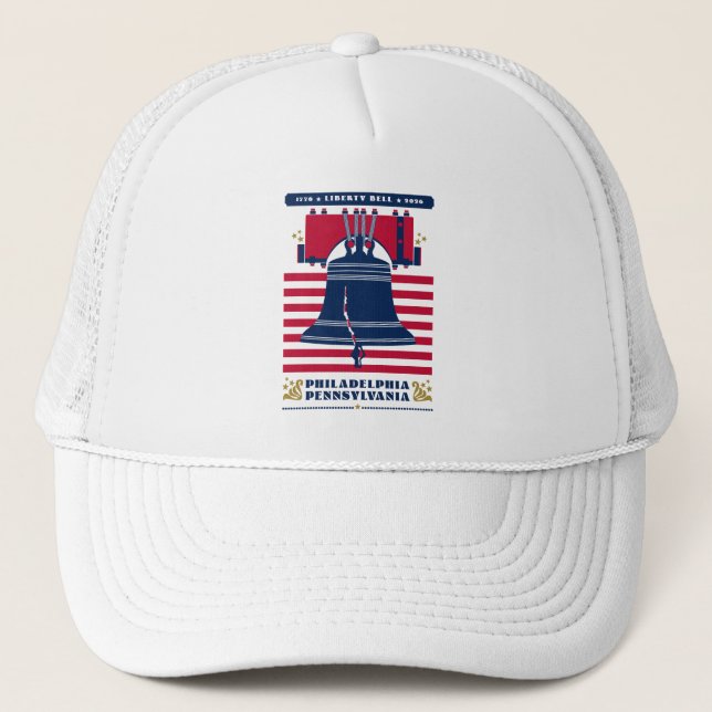 Gorra De Camionero 1776 Liberty Bell Philadelphia Pennsylvania (Anverso)