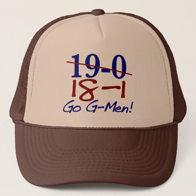 Gorra De Camionero 18-1 van los G-Hombres (Anverso)