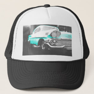 Gorra De Camionero 1958 chevy impala azul brillante auto clásico