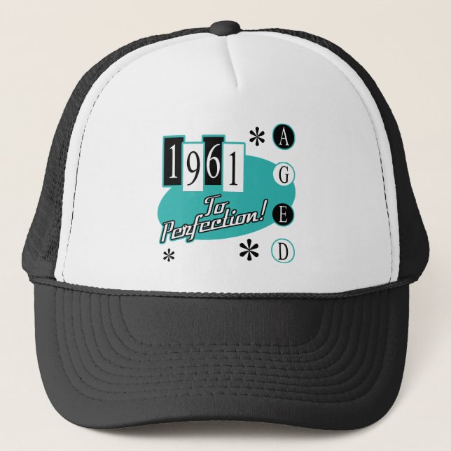 Gorra De Camionero 1961 60º cumpleaños mitad de siglo Moderno (Anverso)