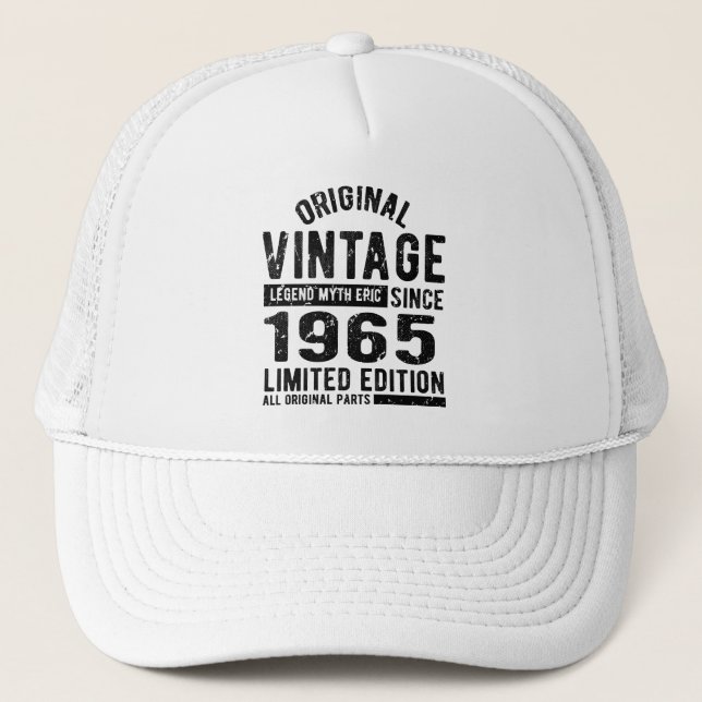 Gorra De Camionero 1965 Cumpleaños Vintage (Anverso)