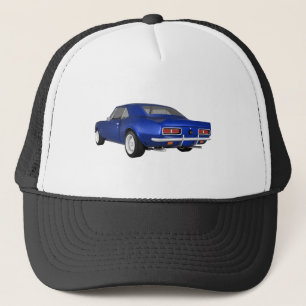 Gorra De Camionero 1967 Camaro SS: Blue Finish: 3D Model: