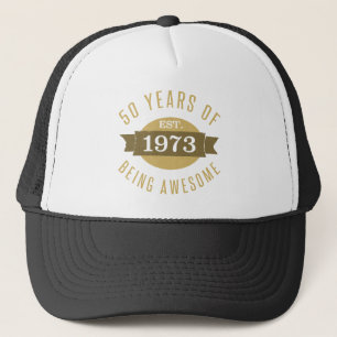 Gorra De Camionero 1973 Impresionante cumpleaños número 50