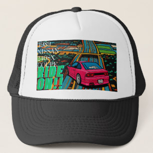 Gorra De Camionero 1989 Nissan 240SX Coupé Ride On Pop Art Streetwear