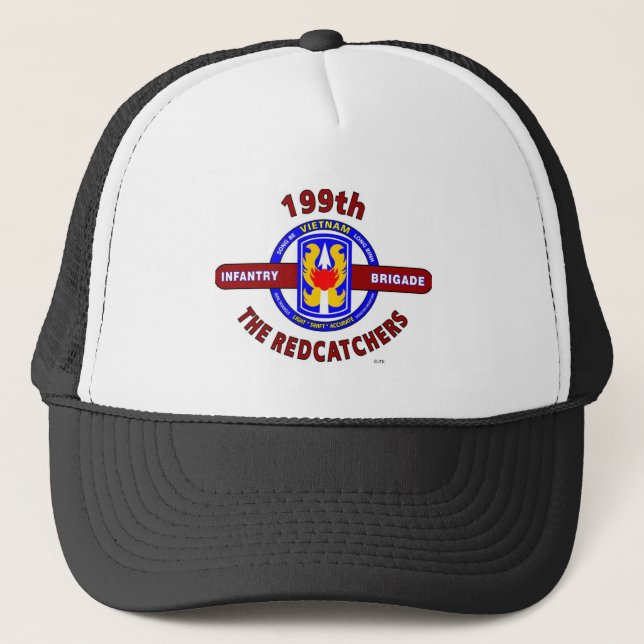 Gorra De Camionero 199TH BRIGADA de la INFANTERÍA "El REDCATCHERS " (Anverso)