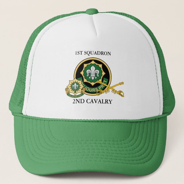 GORRA DE CAMIONERO 1.ᵉʳ CUADRON 2º CAVALRIO (Anverso)