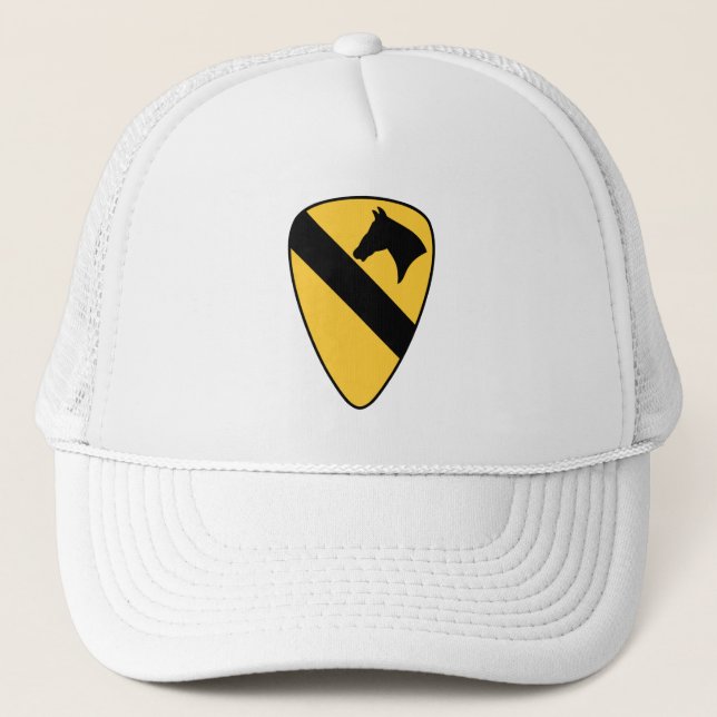 Gorra De Camionero 1.ᵉʳ Parche Patriótico de la División de Caballerí (Anverso)