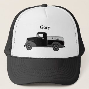 Gorra De Camionero #1 Camión viejo de béisbol de papá