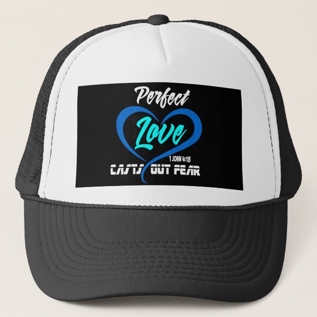 Gorra De Camionero 1 Juan 4-18 El amor perfecto transmite miedo. (Anverso)