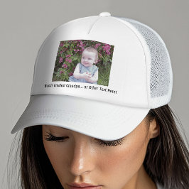 Gorra De Camionero 1 Texto de foto y Personalizado - hágalo suyo -