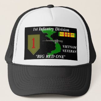 Gorra De Camionero 1r Casquillos de la bola del " rojo grande uno" de