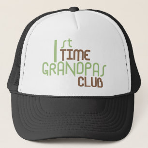 Gorra De Camionero 1r Club de los abuelos del tiempo (verde)