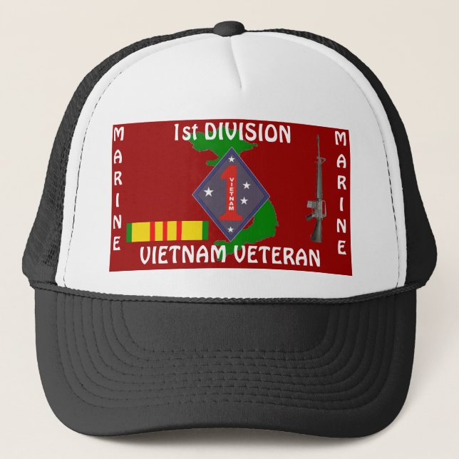 Gorra De Camionero 1r Div marino Vietnam 1/r (Anverso)