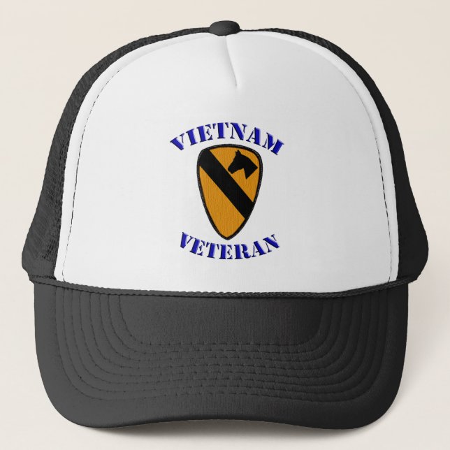 Gorra De Camionero 1r Veterano de Cav Vietnam (Anverso)