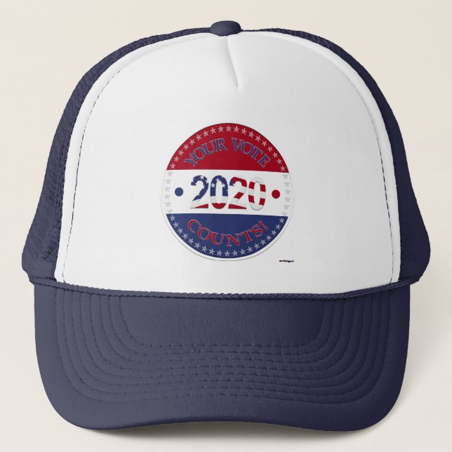 Gorra De Camionero 2020 Tu voto cuenta (Anverso)