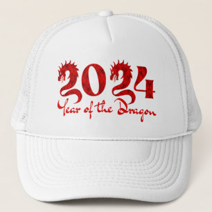 GORRA DE CAMIONERO 2024 AÑO DEL DRAGÓN ROJO