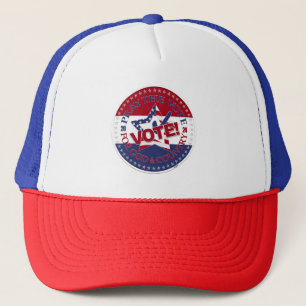 Gorra De Camionero 2024 Reza Vota Por Dios y País ¡VOTA! Estrella