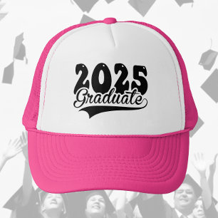 Gorra De Camionero 2025 Graduado Retro Negrita