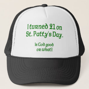 Gorra De Camionero 21 en día de s del St Patty "