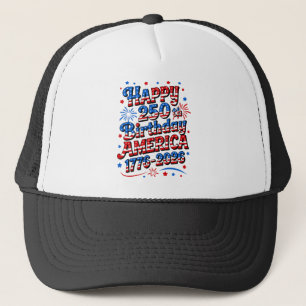 Gorra De Camionero 250 Aniversario América 4 de Julio