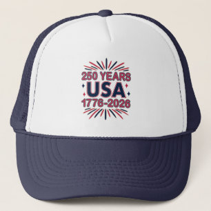 Gorra De Camionero 250 años EE.UU.   1776-2026 Semiquincentenario