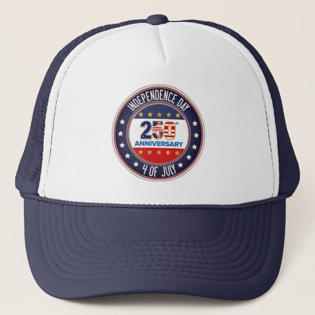 Gorra De Camionero 250th Anniversary USA Patriotic | 1776–2026 (Anverso)