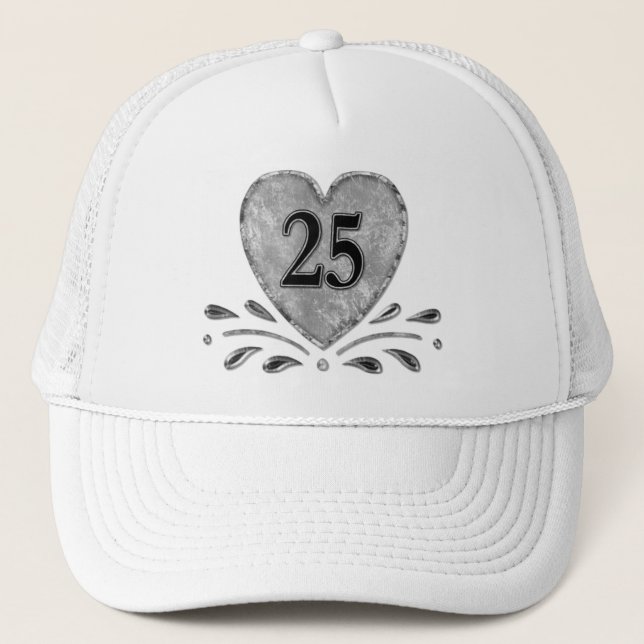 Gorra De Camionero 25° aniversario - Plata (Anverso)