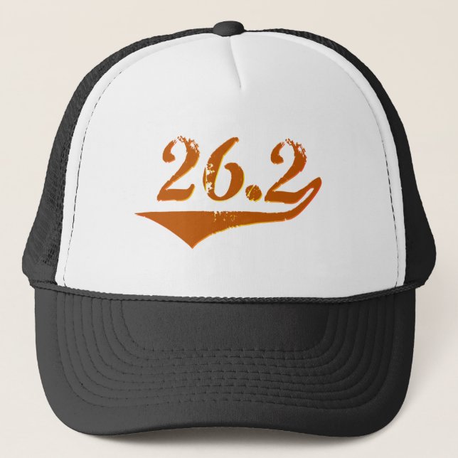 Gorra De Camionero 26,2 Maratón retro (Anverso)