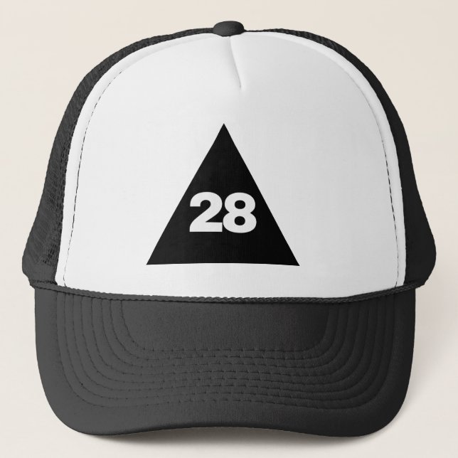 Gorra De Camionero 28 por Manifestation Wear™ Trucker Hat Cap (Anverso)