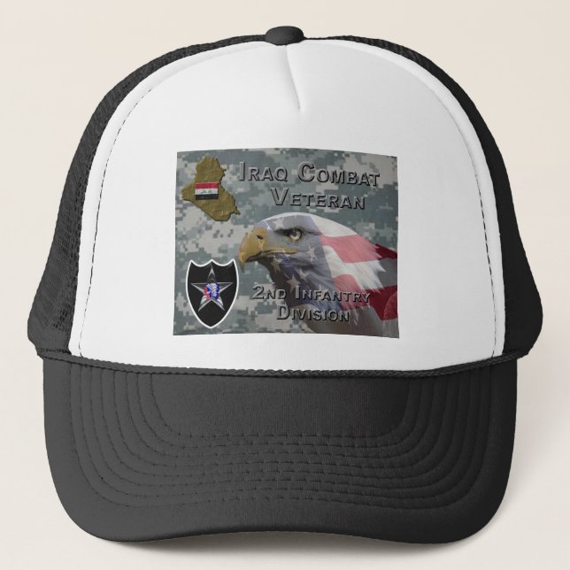 Gorra De Camionero 2.ª Infantería Div Iraq Combat Veteran (Anverso)