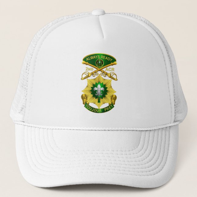 Gorra De Camionero 2.º Regimiento de Caballería Blindada (Anverso)