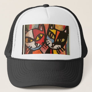 Gorra De Camionero 2 Cats Trucker Hat