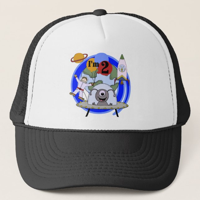 Gorra De Camionero 2das camisetas y regalos del cumpleaños del (Anverso)