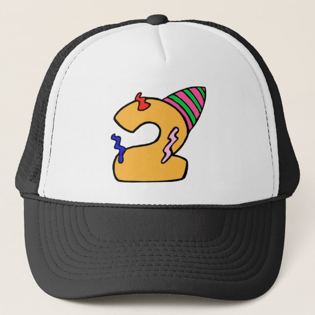 Gorra De Camionero 2do Fiesta de cumpleaños (Anverso)